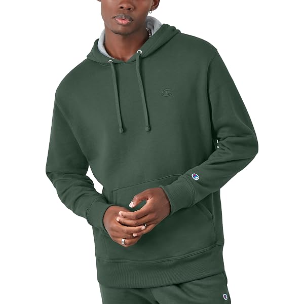 Champion LIFE Men's Reverse Weave Pullover Hoodie, White/Left